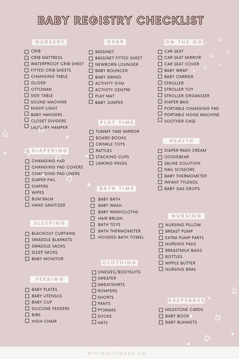 2023 Free Printable, Baby Needs List, Baby Checklist Newborn, Baby Items List, Baby Shower List, Baby Essential List, Baby Items Must Have, Baby Shopping List, Mom Checklist