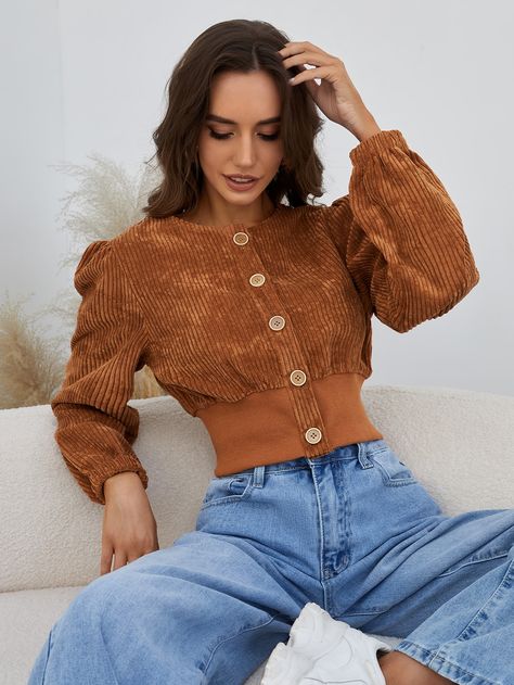 Corduroy Tops For Women, Corduroy Blouse, Corduroy Top, Shop Dresses Online, White Floral Blouse, Plain Shirt, Plain Tops, Plain Shirts, Online Dress Shopping