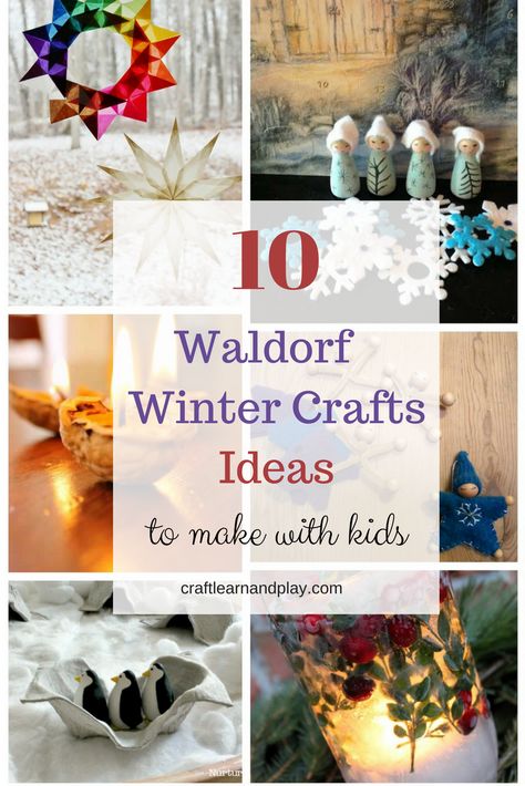 Waldorf Winter Crafts for Kids - Winter craft ideas fork kids - Waldorf inspired activities Waldorf Crafts, Nature Winter, Turkey Craft, Winter Crafts For Kids, Learn Crafts, Crafts For Kids To Make, Waldorf Inspired, Winter Art, Easy Crafts For Kids