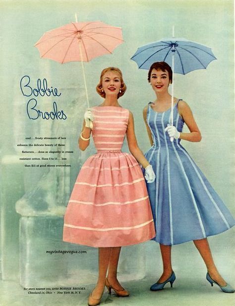 Moda Pinup, Istoria Modei, Fifties Dress, Mode Retro, 1950 Fashion, Vintage Fashion 1950s, Fifties Fashion, Bobbie Brooks, Fashion 1950s