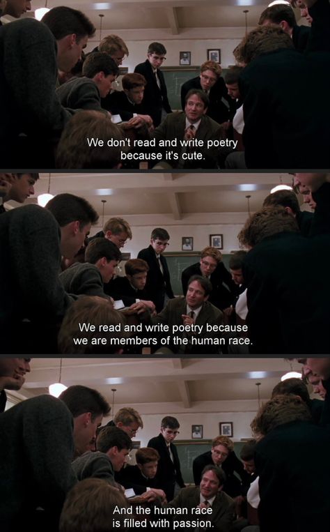 Dead Poets Society Quotes, Society 1989, Sean Leonard, Cinema Quotes, Society Quotes, Oh Captain My Captain, I Love Cinema, Experience Life, Dead Poets Society