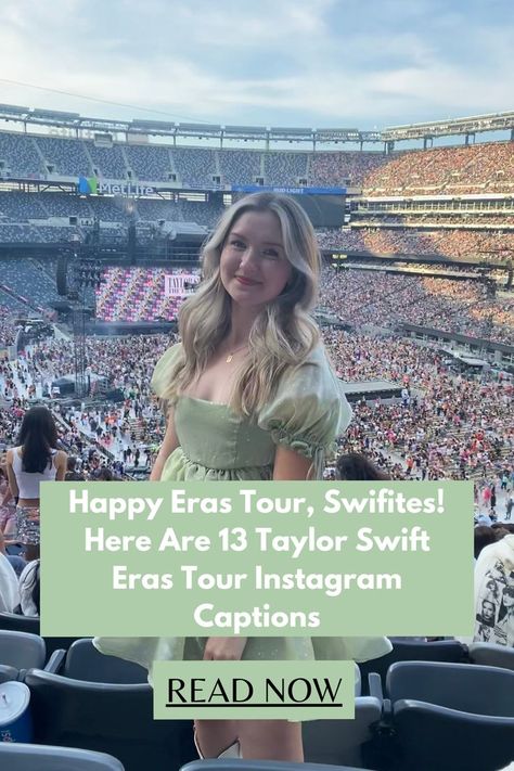 Eras tour Instagram captions Taylor Swift Eras Tour Instagram, Eras Tour Captions, Eras Tour Instagram, Taylor Swift Music Videos Outfits, 13 Taylor Swift, Taylor Swift Live, Instagram Taylor Swift, Instagram Post Captions, Taylor Swift Music Videos