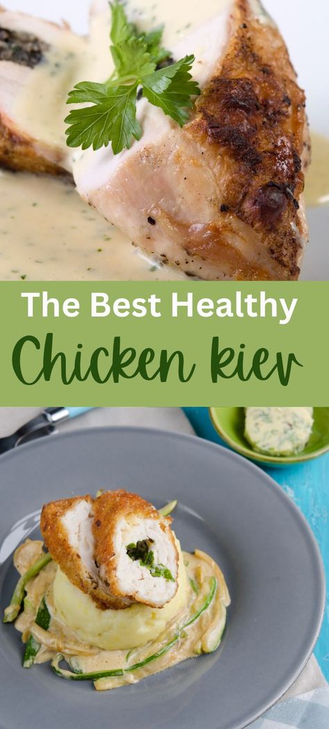 The Best Healthy Chicken Kiev Chicken Kiev Recipe, Herbed Butter, Comforting Dinner, Chicken Kiev, Protein Packed Meals, Indulgent Food, Dairy Free Diet, Healthy Bites, Trending Recipes