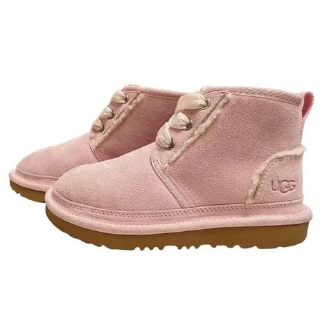 UGG | Shoes | Ugg Boots Toddler 1 Girls Seashell Pink Neumal Ii Sheepskin Fur Leather Suede | Poshmark Rudy Jude, Girl Uggs, Tocoto Vintage, Uggs With Bows, Seashell Pink, Girls Ugg Boots, Ugg Boots Tall, Olive Juice, Ugg Winter Boots