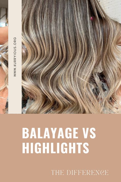 an explanation from a hairstylist #HAIRCOLOR #BALAYAGE #BLONDEHAIR #hairhighlights Live In Blonde Balayage, Balayage Vs Highlight, Baby Lights Vs Balayage, Blonde Balayage Vs Highlights, Baby Lights Vs Highlights, Babylights Vs Highlights, Balayage Vs Babylights, Baby Highlights Blonde, Partial Balayage Vs Full Balayage