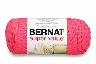 Peony Pink Bernat Super Value Yarn Giveaway Bernat Super Value Yarn, Knitting Gauge, Piece Sign, Knit Or Crochet, Worsted Weight Yarn, Worsted Weight, Sewing Stores, Yarn Crafts, Knitting Needles