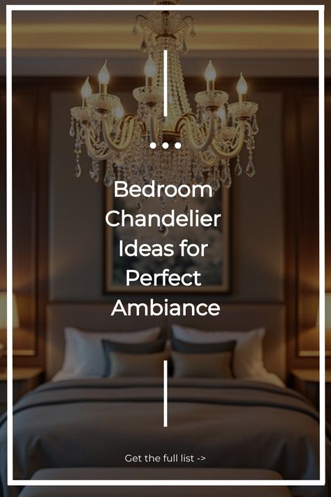 Bedroom Chandelier Ideas for Perfect Ambiance Elegant Bedroom Lighting, Chandelier In Bedroom, Bedroom Chandelier Ideas, Chic Light Fixtures, Bedroom Chandeliers, Bathroom Chandelier, Boys Shared Bedroom, Chandelier Ideas, Bedroom Chandelier