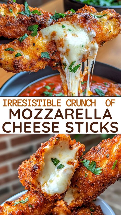 Gooey Cheesy Appetizers: Irresistible Crunch of Mozzarella Cheese Sticks Breaded Cheese Sticks, Healthy Cheese Sticks, Deep Fried Cheese Sticks, Spinach Dip Mozzarella Sticks, Chili Mozzarella Sticks, Best Mozzarella Sticks Recipe, Mozzerella Stick Aesthetic, Breaded Mozzarella Sticks, Pepper Jack Cheese Sticks