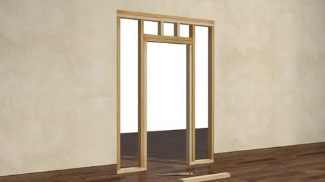 How to Frame a Door Opening: 13 Steps (with Pictures) - wikiHow Frame A Door, Interior Door Installation, Framing Doorway, Exterior Door Frame, Installing Exterior Door, Diy Interior Doors, Building A Door, Build A Frame, Make A Door