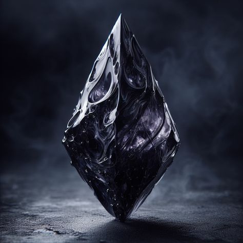 Black Crystal Aesthetic, Sci Fi Crystal, Destiny Vex Art, Fantasy Metal Ore, Artifact Concept Art, Fantasy Artifact, Dark Magic Aesthetic, Obsidian Aesthetic, Gem Aesthetic