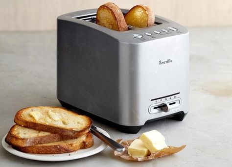 The 11 Best 2-Slice Toasters for Waffles, Pop-Tarts and More #purewow #appliances #home #kitchen #food Bread Toaster, Stainless Steel Toaster, Toaster Pastry, Smart Oven, Rice Cookers, Toasters, Types Of Bread, Eating Raw, Slice Of Bread