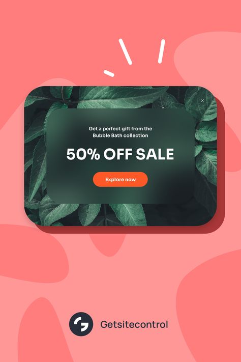 collection announcement popup with a discount Website Pop Up Design, Popup Template, Website Popup, Pop Up Banner, Discount Design, 50 Off Sale, The Bubble, Email Design, Design Graphics