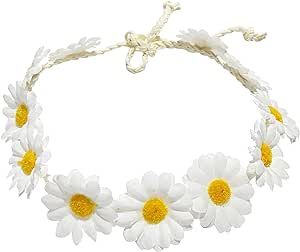 Sunflower Crown, Daisy Crown, Daisy Hair, White Sunflowers, Hair Wreath, Bridal Headpiece, Headpiece Wedding, Bridal Headpieces, Hair Accessories Headbands