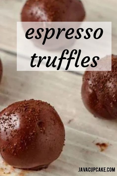 Espresso Truffles Recipe, Espresso Ganache, Espresso Truffles, Espresso Cake, Homemade Dark Chocolate, Espresso Recipes, Chocolate Ganache Cake, Dark Chocolate Truffles, Frozen Chocolate