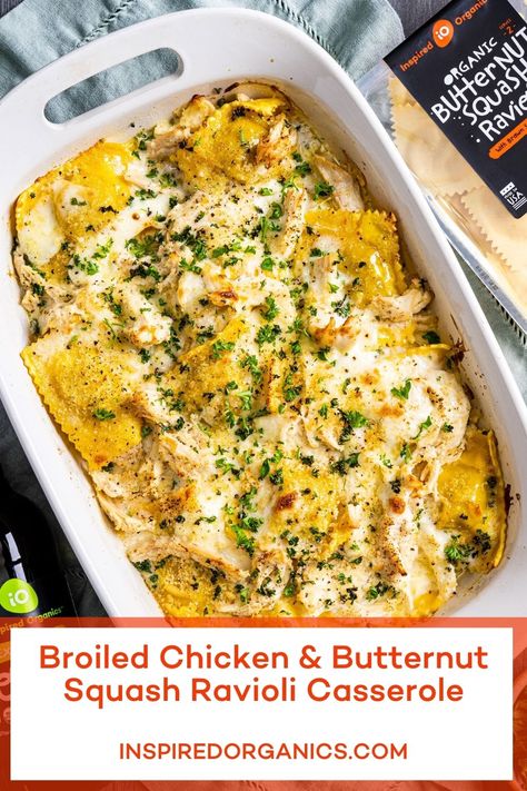 Baked Butternut Squash Ravioli Casserole, Baked Butternut Squash Ravioli, Ravioli With Butternut Squash Sauce, Butternut Squash Ravioli Recipes Meals, Butternut Squash Ravioli With Chicken, Butternut Squash Ravioli Lasagna, Recipes Using Butternut Squash Ravioli, Butternut Squash Ravioli Casserole, Butternut Squash Ravioli Bake