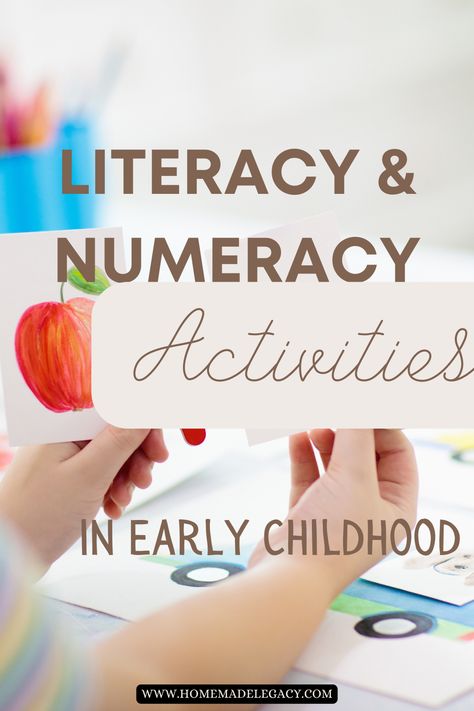 In early childhood learning, play based learning is recommended to teach these essential skills to children. Experts say that Literacy and Numeracy activities need not be a formal learning experience for kids. Numeracy Activities For Preschoolers, Literacy Play Based Learning, Kindy Literacy Activities, Numeracy Activities For Toddlers, Literacy And Numeracy Activities, Play Based Kindergarten, Early Childhood Education Activities, Numeracy Activities, Early Childhood Activities