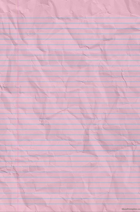 a piece of paper in a ruler Lined Paper Design, Cute Scrapbook Background, Pink Design For Scrapbook, Templete Aestetic, Digital Scrapbook Background, Colored Paper Background Design, Pink Paper Aesthetic, Pink Notebook Paper, Cute Pattern Paper