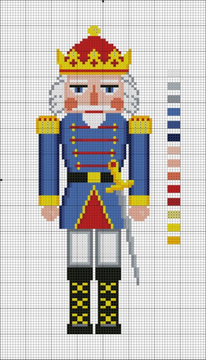 Nutcracker Needlepoint Patterns, Nutcracker Cross Stitch Pattern Free, Christmas Crosstitch Patterns, Tiny Modernist Cross Stitch Gallery.ru, Nutcracker Needlepoint, Nutcracker Embroidery, Nutcracker Pattern, Nutcracker Design, Holiday Cross Stitch Patterns