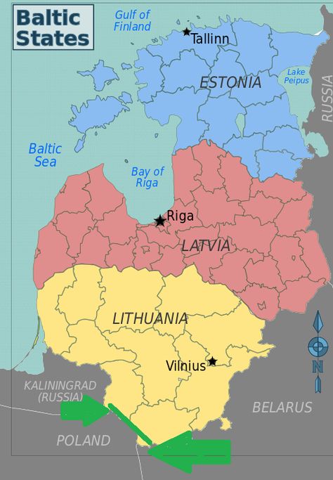 The Potential Russian "Choke Point" for the Baltic States Estonia Travel, Baltic Region, Baltic Countries, Baltic States, Map Travel, Tallinn Estonia, Riga Latvia, Country Maps, Northern Europe