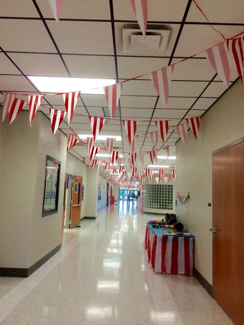 #school #carnival setup in the #hallway right outside my classroom door Carnival Theme School Hallway, Teacher Appreciation Carnival Theme, School Carnival Decoration Ideas, Carnival School Decorations, Carnival Door Decorations Classroom, Circus School Theme, Carnival Hallway Decorations, Circus Theme School Hallway, Carnival Decorations Diy