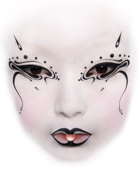 Unique Goth Makeup, Drag Make-up, Punk Makeup, Face Art Makeup, Graphic Makeup, Rave Makeup, White Makeup, Swag Makeup, Unique Makeup