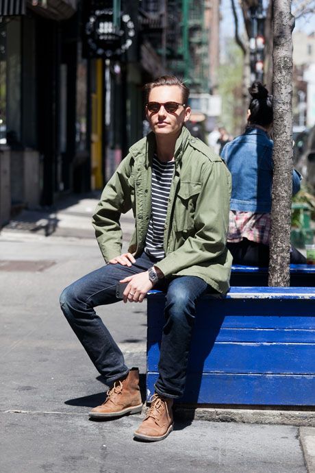 super-suit-man: Suits | Street style | Menswear & fashion… http://styleguy.tumblr.com/post/83362154291 Green Jacket Outfit Men, Army Surplus Jacket, Green Jacket Outfit, Jacket Outfit Men, Super Suit, Jon Kortajarena, Famous Outfits, Sharp Dressed Man, Jacket Outfit