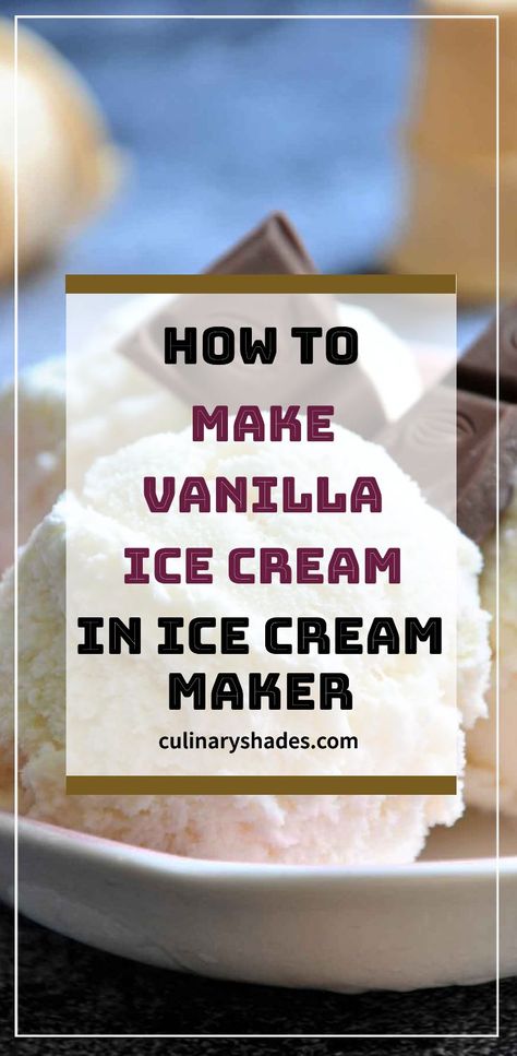 No Egg Ice Cream Recipe, Kitchen Aid Ice Cream Recipes, Homemade Vanilla Ice Cream Recipe, Easy Ice Cream Recipe Homemade, Homemade Ice Cream Recipes Machine, Ice Cream Recipes Machine, Easy Homemade Ice Cream, Cuisinart Ice Cream, Cuisinart Ice Cream Maker