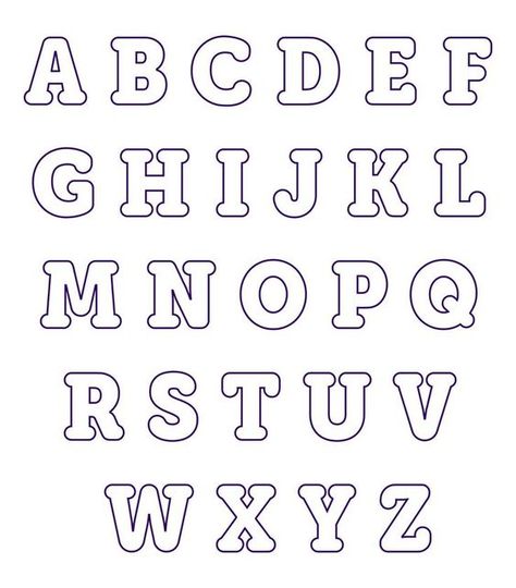 Fonts Alphabet Fonts Bubble, Block Letter Fonts, Cute Fonts Alphabet, Letters Template, Stencil Lettering, Alfabet Font, Free Printable Alphabet, Calligraphy Fonts Alphabet, Fonts Handwriting Alphabet