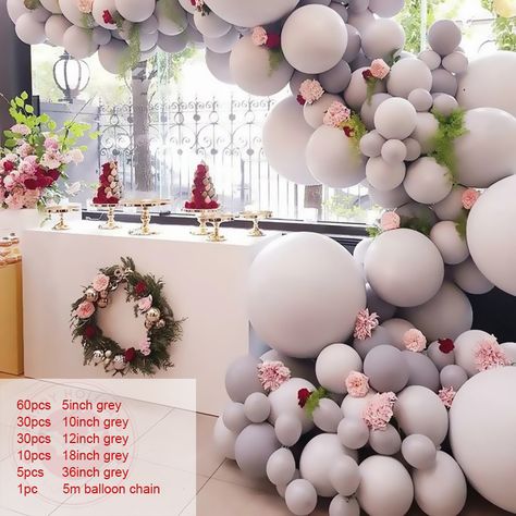 White Blue Balloon Garland Arch Kit Happy Birthday Party Decoration Kids Wedding Birthday Balloon Party Ideas 21st Birthday, Gold And Pink Balloons, Wedding Balloon Decorations, 21st Birthday Decorations, Rose Gold Balloons, Pink Confetti, Arch Kit, Blue Balloons, Pink Balloons