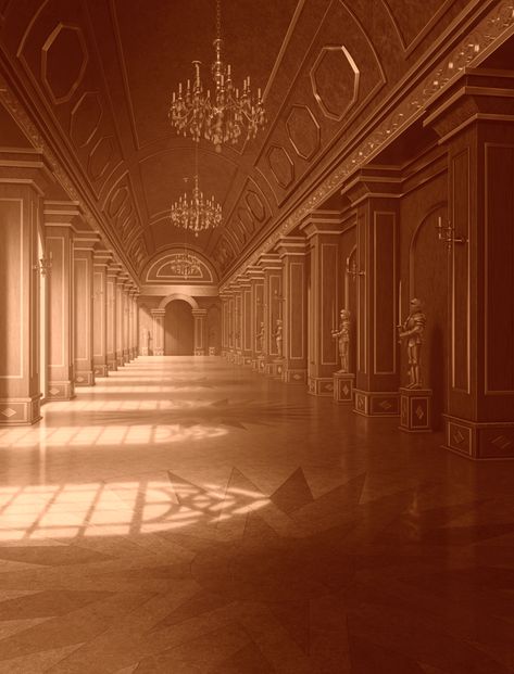 Castle Hallway Background, Obsidian Castle, Prince Background, Castle Corridor, Castle Hallway, Ikemen Prince, Scenery Ideas, Thumbnail Background, Long Hall