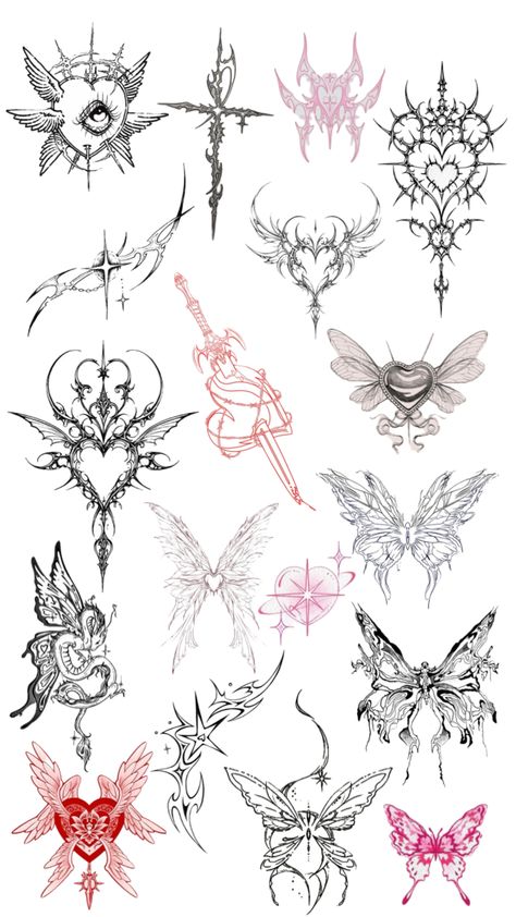 Printable Tattoos, Small Girly Tattoos, Feminine Tattoo Sleeves, Sharpie Tattoos, Clever Tattoos, Creepy Tattoos, Cute Tiny Tattoos, Floral Tattoo Design, Tattoo Style Drawings