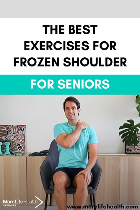 A physiotherapist guiding a patient through exercises for Frozen Shoulder relief. 
Follow along with Mike, the physiotherapist, to alleviate pain and stiffness caused by Adhesive Capsulitis. Frozen Shoulder Exercises, Leg Strengthening Exercises, Exercises For Seniors, Seated Exercises, Muscular Endurance, Posture Exercises, Chair Exercises, Resistance Band Workout, Knee Exercises