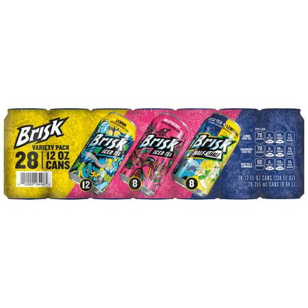 Brisk Variety Pack, 28 pk./12 oz.. Brisk Variety Pack, 28 pk./12 oz.Brisk Variety Pack, 28 pk./12 oz.. Made in USAThis Brisk variety pack is the perfect thing for any picky family with three options to choose from keeping everyone happy. This pack features thre flavors, Brisk Lemon Iced Tea, Brisk Raspberry Iced Tea and Brisk Iced Tea + Lemonade Half & Half. Includes (28) 12 oz. Brisk Iced tea variety pack. Product Features: Brisk Lemon Iced Tea - The original iced tea with tons of attitude The Brisk Iced Tea, Lemon Iced Tea, Raspberry Iced Tea, Iced Tea Lemonade, Tea Lemonade, Tea Varieties, Sleepover Food, Pepperidge Farm, Raspberry Lemonade