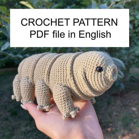 Bear Amigurumi, Fun Crochet Projects, Crochet Dog, Diy Crochet Projects, Bear Pattern, Water Bear, Sewing Basics, Learn To Crochet, Amigurumi Crochet