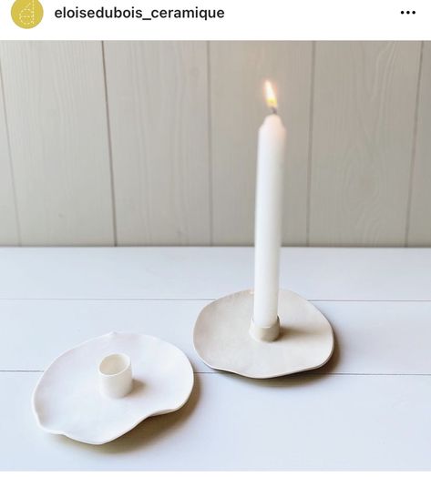 Ceramic Candle Holders Pottery, Air Dry Clay Candle Holder, Ceramic Candleholder, Candle Holder Ceramic, Clay Candle Holders, Ceramic Cafe, Clay Candle, Pottery Form, Cerámica Ideas