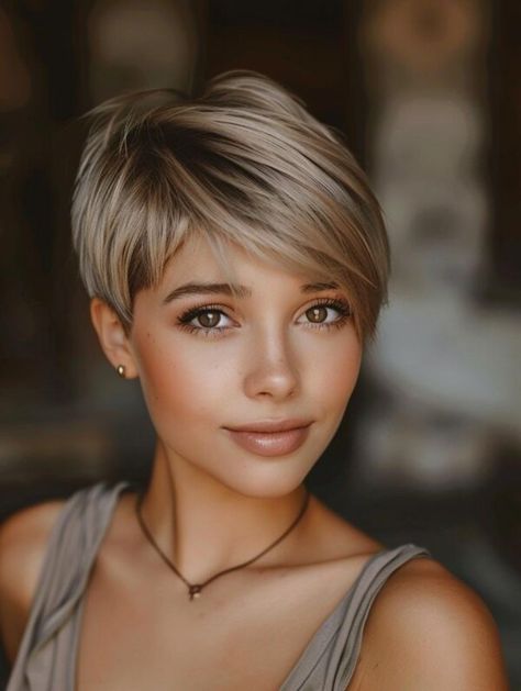 Best Short Haircuts for Long Faces – Find Your Style Short Hair For A Long Face, Short Haircuts For Women Long Face, Short Haircuts Ideas For Women, Pixie Blonde Hairstyles, Precision Haircut For Women, Short Hair Styles For Long Faces, Short Hairstyles For Long Face, Short Hair Styles For Women Pixie, Short Haircuts For Long Face Shape