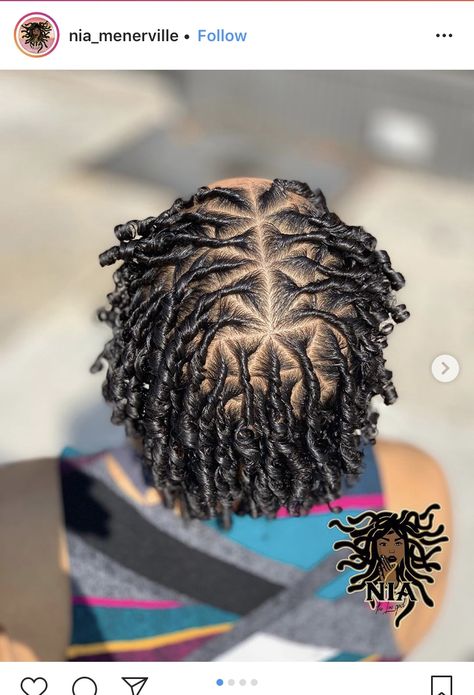 Triangle part starter locs Two Strand Twist Starter Locs Triangle Parts, Locs Started With Coils, Different Loc Parts, Triangle Locs Parts, Triangle Part Starter Locs, Starter Locs Inspiration, Starter Locs On 3b Hair, Dreads Starting Locs, Starter Locs Triangle Parts