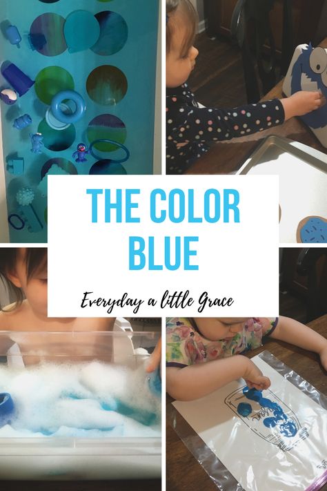 Tot School / Week 7: The Color Blue 💙 – Everyday a Little Grace Tot School Schedule, Color Blue Activities, Blue Activities, Tot School Themes, Little Blue Truck, Kindergarten Learning Activities, School Week, Blue Truck, The Color Blue