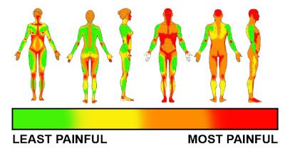 Pain Level For Tats Women, Painful Tattoo Areas Charts, Tattoo Painful Chart Women, Tattoo Painful Area, Most Painful Tattoo Areas, Most Painful Tattoo, Tattoo Chart, Nerd Tattoos, Symbol For Family Tattoo