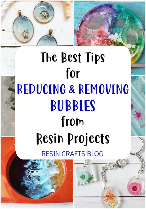 Follow these 6 tips for reducing and removing bubbles from your resin projects for better results every time! Epoxy Pour, Resin Tips, Resin Bubble, Resin Trays, Unicorn Spit, Epoxy Resin Diy, Resin Crafts Tutorial, Resin Products, Best Gift Ever