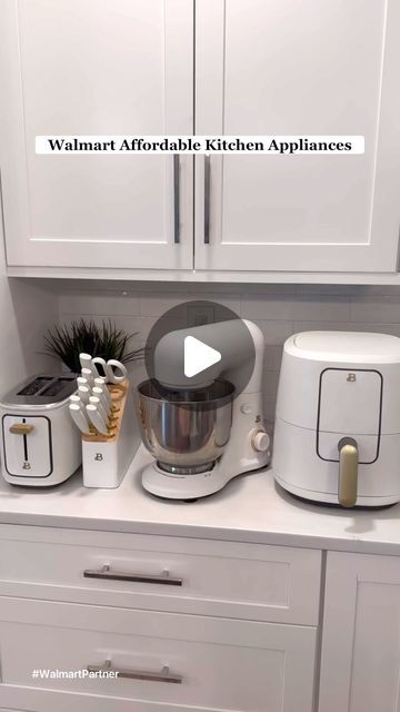 Mercedes Gonzalez Mayo on Instagram: "Affordable Walmart kitchen appliances - linked in my bio! 😍 I literally can’t live without these and they look sooo pretty in my kitchen - so aesthetically pleasing!! Affordable kitchen countertop appliances from Walmart @walmartfashion #walmartpartner #walmartfashion #liketkit @shop.ltk https://liketk.it/4Jo9d" Small Ovens Appliances, Appliances On Kitchen Counter, Kitchen Without Dishwasher, Kitchen Appliances Ideas, Affordable Kitchen Appliances, Mercedes Gonzalez, Smart Kitchen Ideas, Walmart Kitchen, Kitchen Countertop Appliances