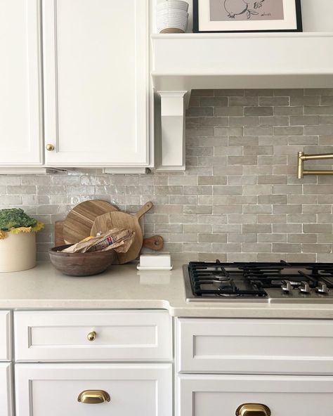 2x6 Zellige - In Stock - Cemento Collection White Zellige Tile, Zellige Backsplash, Neutral Whites, Moroccan Zellige Tile, Cali House, Beautiful Backsplash, Moroccan Zellige, Terracotta Tile, Zellige Tiles