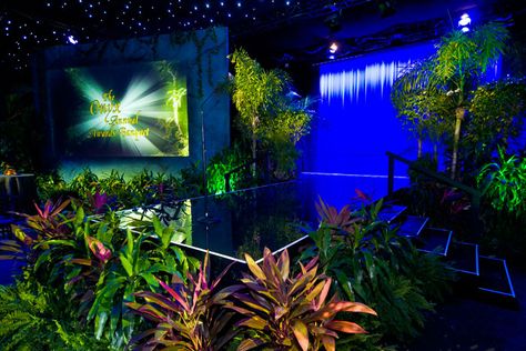 Airplane Hangar, Concert Stage Design, Faux Rock, Havana Nights, Event Stage, Faux Tree, Christmas Nativity Scene, Tree Trunks, Tropical Party