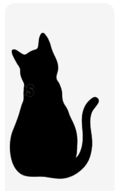 Easy Cat Silhouette, Black Cat Outline, Silhouette Chat, Cat Quilt Patterns, Cat Template, Cat Outline, Black Cat Silhouette, Cat Quilt, Animal Silhouette