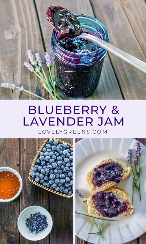 Lavender Jam, Blueberry Lavender, Lavender Recipes, Crackers Recipe, Honey Lavender, Jam Recipes Homemade, Homemade Crackers, Fresh Lavender, Blueberry Jam