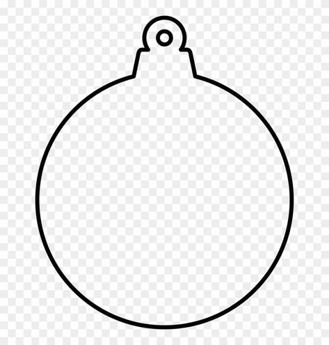 Round Christmas Ornament Svg Free, Christmas Ornament Clipart, Christmas Clipart Black And White, Ball Template, 3d Cricut, Silhouette Christmas Ornaments, Svg Christmas Ornaments, Singing Christmas Tree, Ornament Clipart