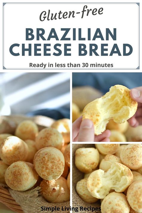 Brazilian Cheese Bread Gluten Free, Cheese Bread Rolls, Brazilian Cheese Bread, Pain Sans Gluten, Tapioca Starch, Gluten Free Recipes Bread, Gf Bread, Gluten Free Cheese, Gluten Free Eating