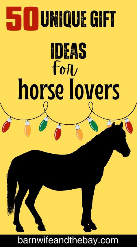 horse and gifts. text reads "50 best gifts for horse lovers" Horse Lover Gifts Diy, Gift Odeas, Horse Trainer Gifts, Farm Management, Horse Ownership, Horse Farm Ideas, Christmas Ideas Gifts, Horse Birthday, Horse Trainer