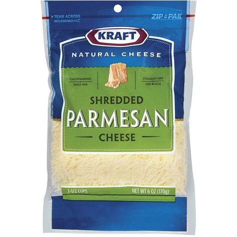 Kraft Shredded Natural Parmesan Cheese 6 oz. ❤ liked on Polyvore featuring food Parmesan Meatloaf, Chobani Yogurt, Kraft Cheese, Cheese Packaging, Natural Cheese, Parmesan Recipes, Cheese Snacks, Gadgets Kitchen Cooking, Kraft Recipes