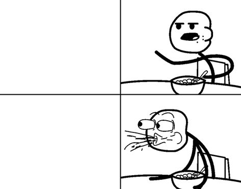 [Image - 169784] | Cereal Guy | Know Your Meme Template Meme, Cereal Guy, Blank Memes, Meme Maker, Kraf Diy, Photo Collage Template, Funny Doodles, Funny Drawings, 웃긴 사진